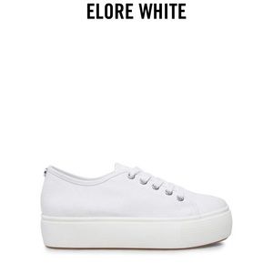 Steve Madden Elore white platform shoes